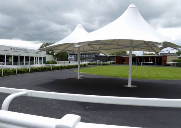 Looking good: The new-look parade ring at Catterick.