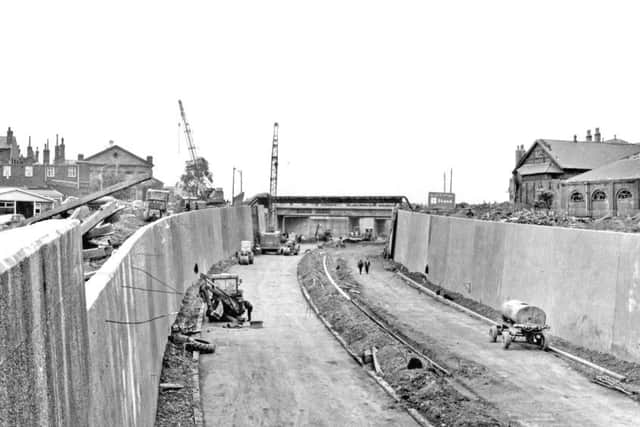 1966, the Inner Ring Road under construction.