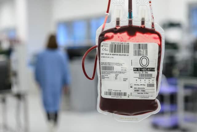The number of men giving blood has fallen by almost a quarter in the last five years, new figures show. PIcture: NHS Blood and Transplant/PA Wire