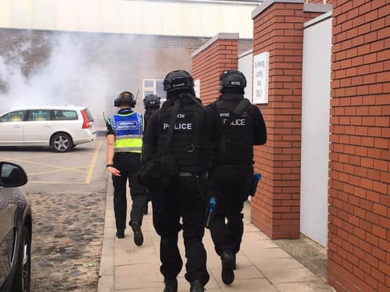 Emergency service workers took part in a terror attack drill in Hull.