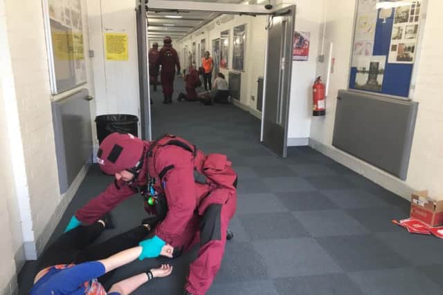 Emergency service workers took part in a terror attack drill in Hull.