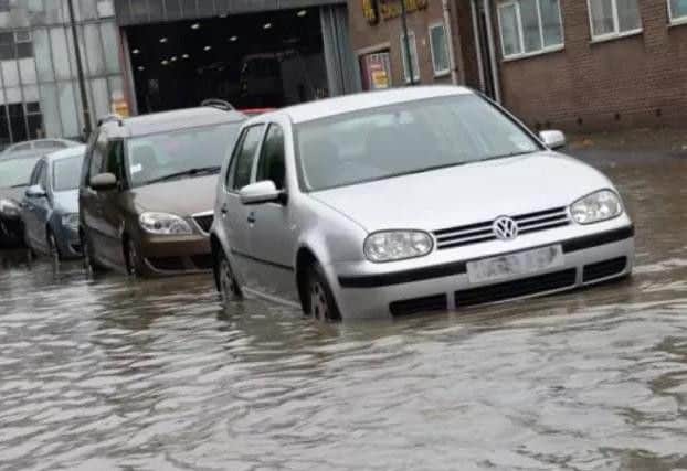 Heavy downpours have been forecast across Yorkshire