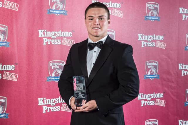 Tyla Hepi after collecting the Championship One Young Player of the Year award during his time at Gloucestershire All Golds. (SWPix)