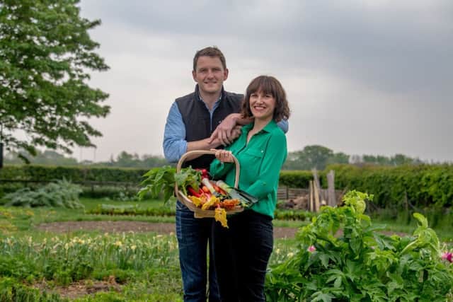Date: 1st May 2019.
Picture James Hardisty.
YP Magazine....
Ben and Emma Mosey, owners of Minskip Farm Shop Minskip Road, Boroughbridge, York.