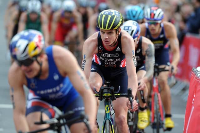 Jonny Brownlee in action at the World Series Leeds (Picture: Tony Johnson)