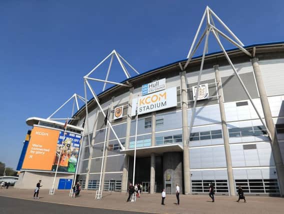 The KCOM Stadium, home of Hull City.