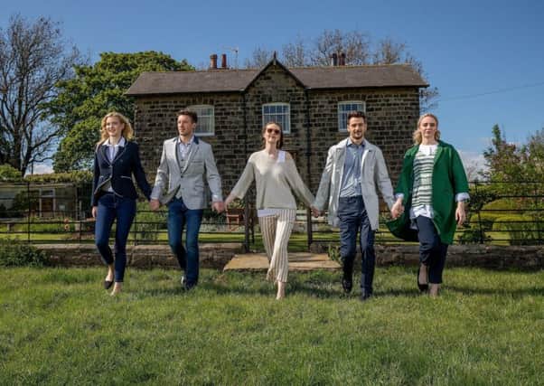 From Sandersons department store at Fox Valley: Black Barlioche blazer £149; Barlioche white shirt £62.10; Joules super skinny denim jeans £59.95. Guide London grey blazer £200; waistcoat £90; shirt £80; Tommy Hilfiger straight denton jeans £90. Petrona eggnog cable knit v neck jumper £89.95; Part Two white vest £16.95; Part Two Rollvas PA neutral trousers £99.95; Part Two Lester sunglasses in misty rose £29.95. Remus Daryl overcoat in stone £165; Guide London blue shirt £80; Remus Lucian trousers in navy blue £92. Masai green tura coat £165; Daphne long sleeved top £82; Ibiza blouse £130; navy papina mixed waist culotte trousers £94.
 Picture: Charlotte Graham

Pictures for the Great Yorkshire Show.