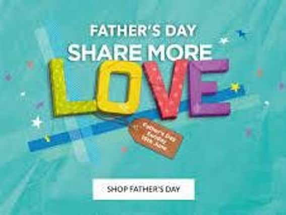 60 per cent of Father's Day shoppers will head to Asda