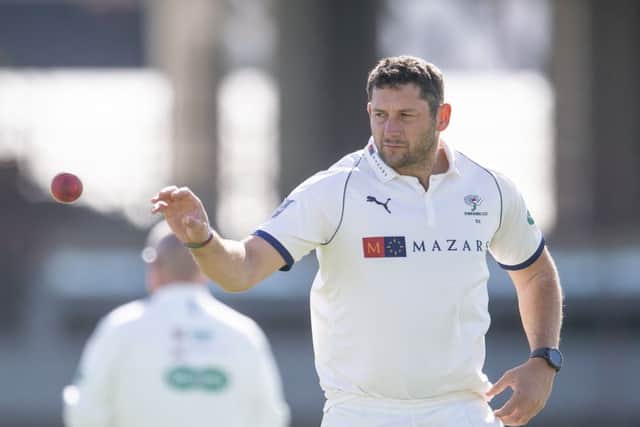 NEARLY THERE: Yorkshire's Tim Bresnan hopes to be back in action again within the next month. Picture: Allan McKenzie/SWpix.com