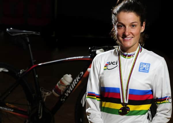 Otley's Lizzie Deignan, a world champion in 2015, hopes to win the rainbow jersey in Yorkshire this September.