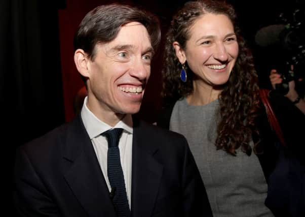 International Development Secretary Rory Stewart, pictured with his wife Shoshana, is an intriguing contender in the Tory leadership.