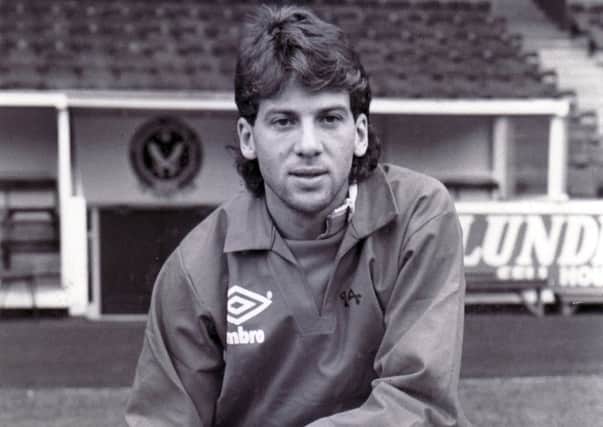New signing: Sheffield United's Bob Booker on joining the club in November, 1988