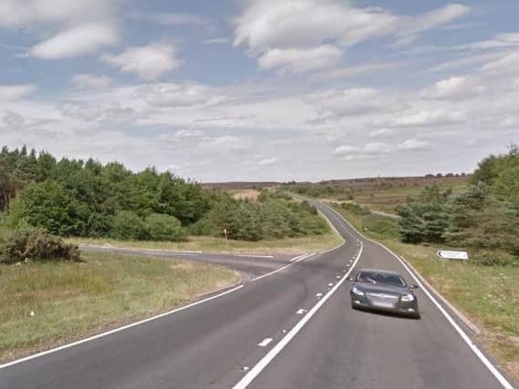 The A171 between Whitby and Scarborough, where a fatal collision occurred.