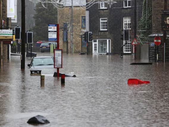 The 2015 Boxing Day floods devastated Hebden Bridge. Picture by Charles Round.