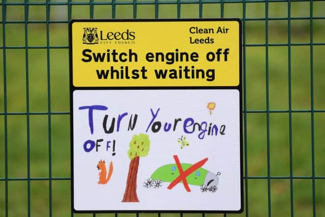 A sign outside Pool-in-Wharfedale CE Primary School.