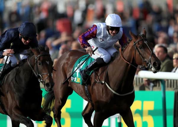 Karl Burke's stable star Laurens, the mount of PJ McDonald, could reappear in Newmarket's Falmouth Stakes next month.