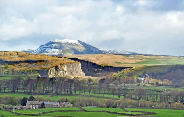 Giggleswick School chapel with Pen-y-gent towering above. Picture: Tony Johnson