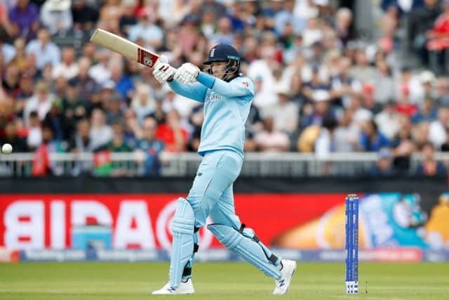 England's Joe Root in batting action against Afghanistan at Old Trafford. Picture: Martin Rickett/PA.