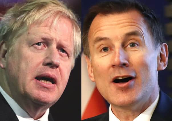 Boris Johnson and Jeremy Hunt will contest the Tory leadership.