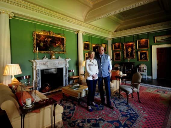 Sir William Worsley, the Government's Tree Champion, pictured with his wife Marie-Noelle at Hovingham Hall. Picture by Simon Hulme.