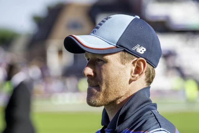 England captain Eoin Morgan contemplates his side's loss to Sri Lanka in the ICC World Cup group stage match. Picture: Allan McKenzie/SWpix.com