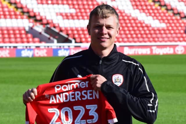 NEW ARRIVAL: Defender Mads Juel Andersen has sigbned for Barnsley.