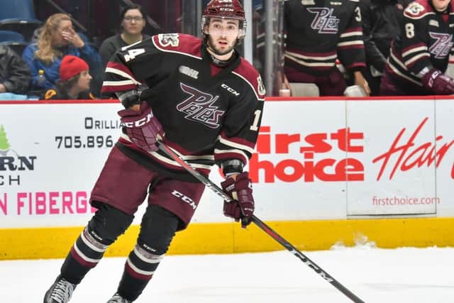 DREAM: Liam Kirk in action for the Peterborough Petes last season. Picture courtesy of Peterborough Petes.
