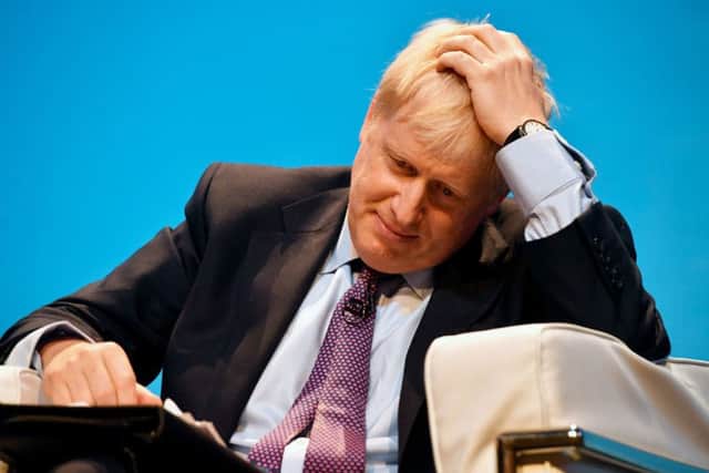Boris Johnson appeared under prerssure at Saturday's leadership hustings in Birmingham.
