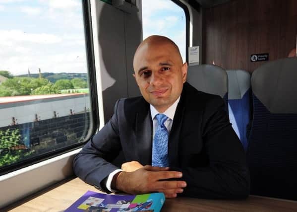 Home Secretary Sajid Javid during a visit to Yorkshire during his campaign for the Tory leadership.