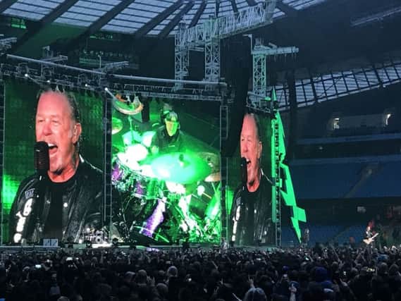 Metallica at the Etihad Stadium, Manchester. Picture: David Hodgson