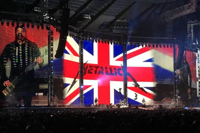 Metallica at the Etihad Stadium, Manchester. Picture: David Hodgson