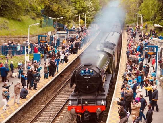 Flying Scotsman will journey into Yorkshire on Saturday. Picture by Brian Eyre.
