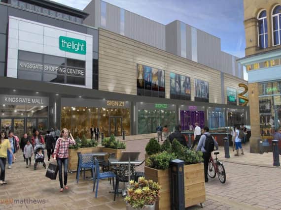 An artist's impression of how the transformation will take shape in Huddersfield