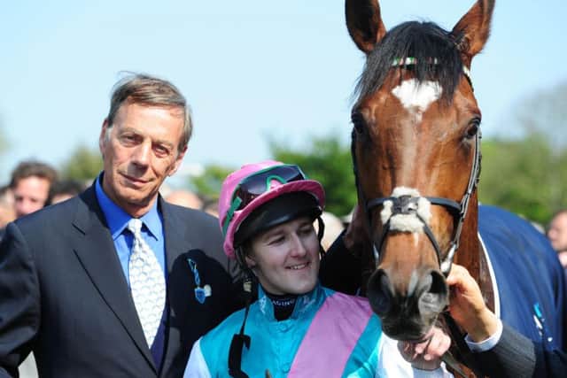Legendary racehourse trianer Sir Henry Cecil, pictured with his great champion Frankel, never carried a mobile phone.