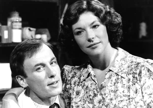 The original All Creatures Great and Small - Christopher Timothy as James Herriot with Carol Drinkwater as his wife Helen.