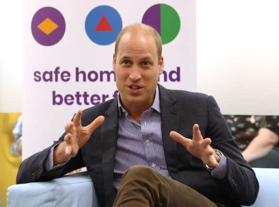 The Duke of Cambridge during a visit to the Albert Kennedy Trust in London to learn about the issue of LGBTQ youth homelessness