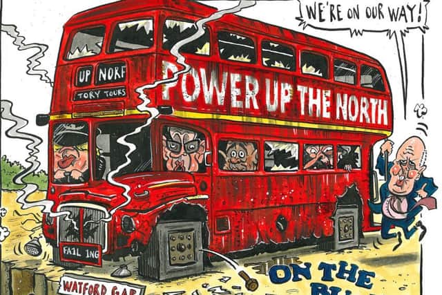 Graeme Bandeira's Power Up The North cartoon.