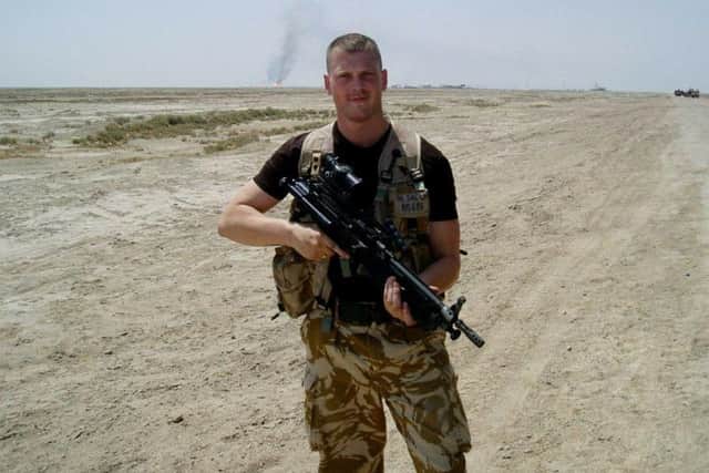 Adam Brook, in the RAF Regiment
