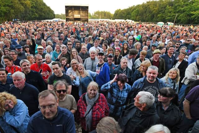 The crowd for Paul Weller's concert at Dalby Forest. Picture: David Harrison
