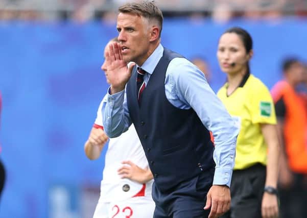 Staying focused: England head coach Phil Neville is refusing to be drawn into the spying tactics of World Cup semi-final opponents USA. (Picture: PA)