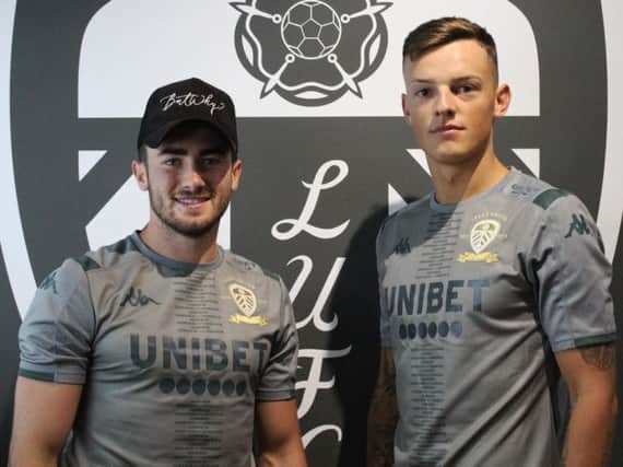 Jack Harrison (L) and Ben White (R) both join Leeds United on loan.