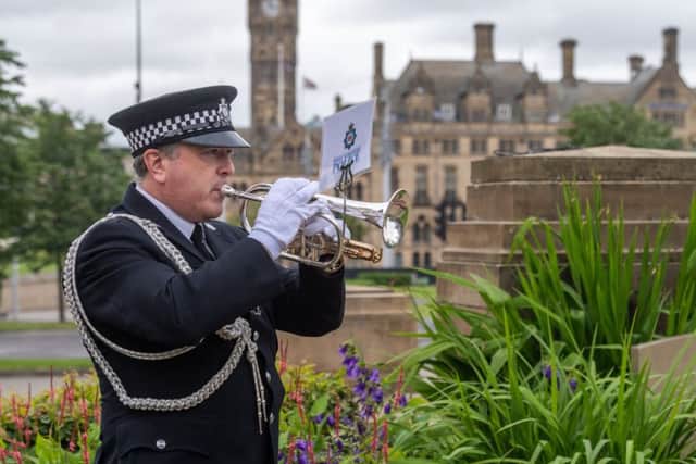 The Last Post, sounded by Craig Dixon, from the Band of the West Yorkshire Police.