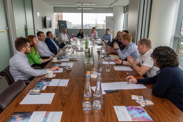 Date: 27th June 2019.
Picture James Hardisty.
Business Breakfast event roundtable on technology held at Womble Bond Dickinson, 1 Whitehall Rd, Riverside, Leeds.