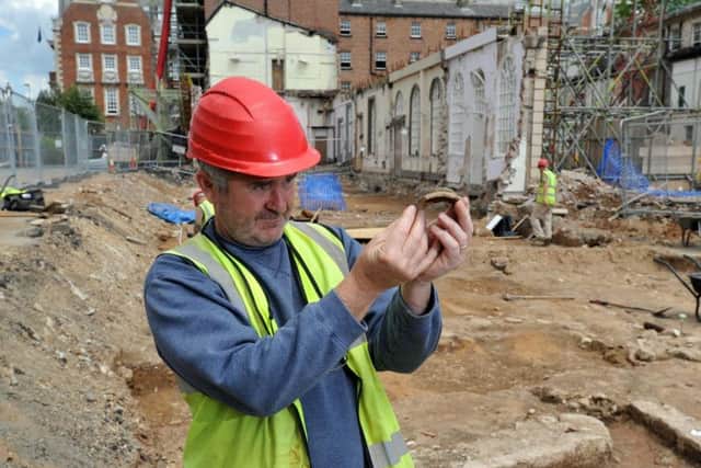 A dig in 2011 on the site of the new York City Council offices revealed the Roman public bath-house