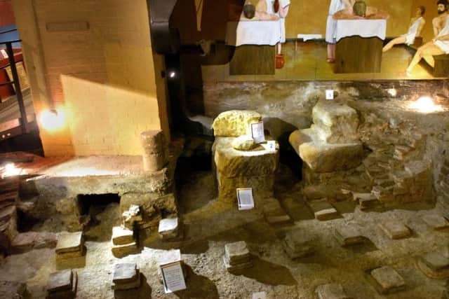 The site of the military bath-house beneath the Roman Bath pub