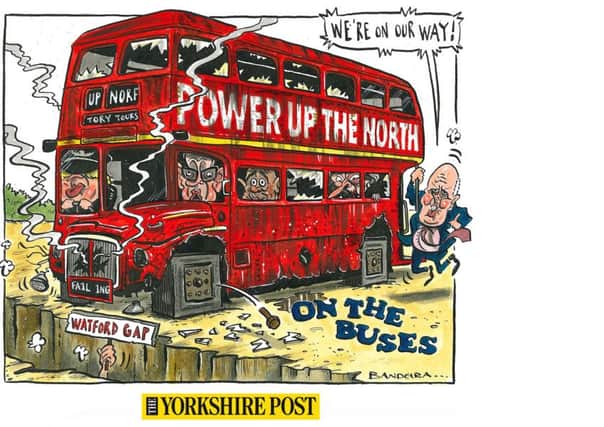 Graeme Bandeira's Power Up The North cartoon.