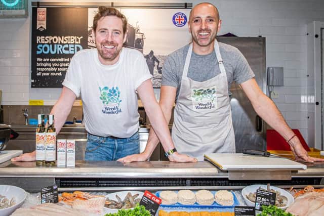 Kaiser Chiefs' frontman Ricky Wilson with his best mate Dr Craig Rose AKA Dr Seaweed. The friends have launched a range of seaweed cooking oils