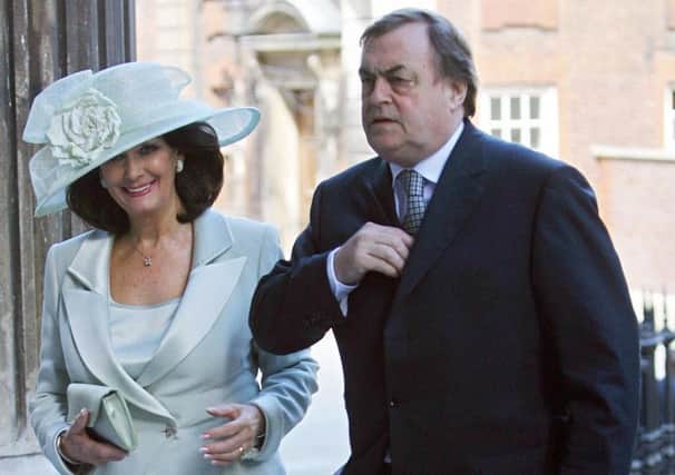 John Prescott, the former Deputy Prime Minister, with his wife Pauline.