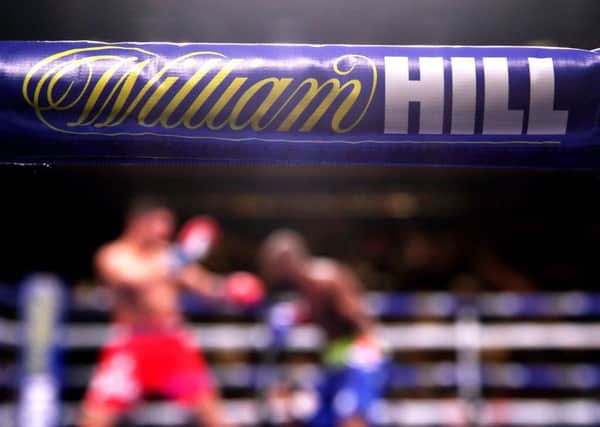 Close up of the William Hill sponsored ring side at Madison Square Garden, New York.  Photo credit should read: Nick Potts/PA Wire