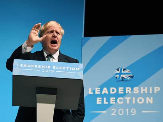 Tory leadership hopeful Boris Johnson